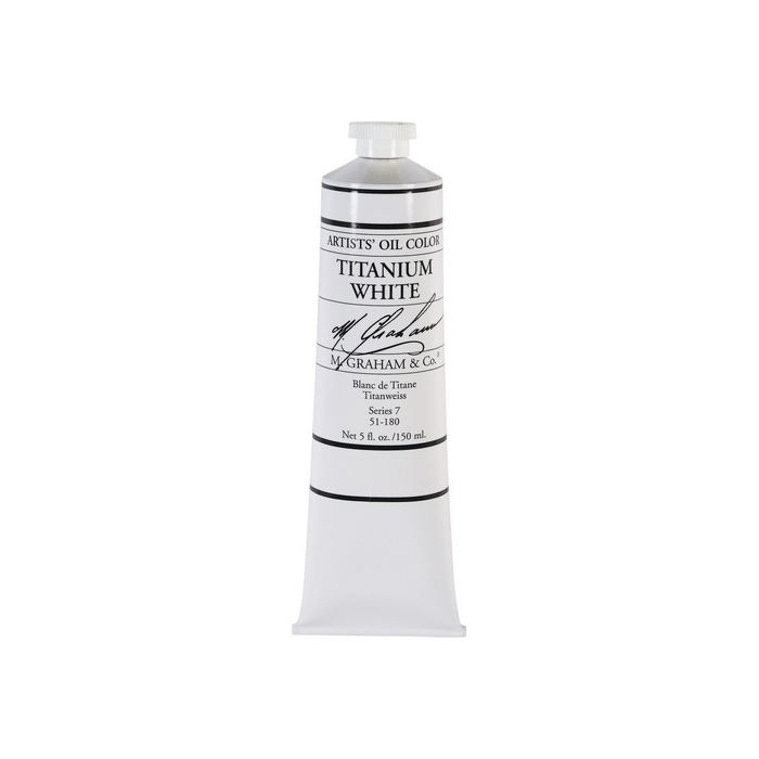 M.Graham & Co. Artists' Oil Color Titanium White 5 fl. oz. - Hartung Gallery